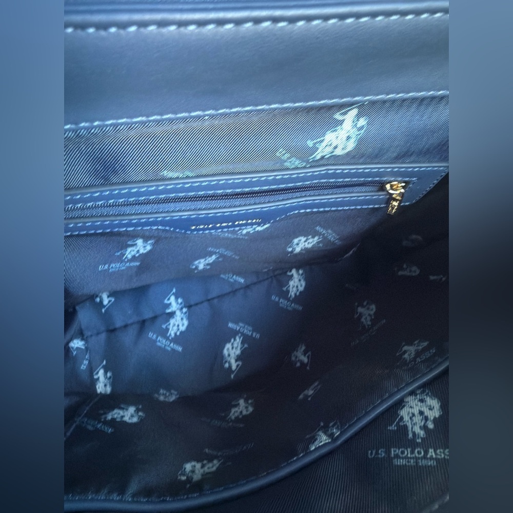 U.S. Polo Assn. Blue Backpack with Gold Accents - Picture 4 of 4